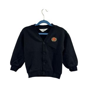 H&M Boys Black Button-Up Cardigan